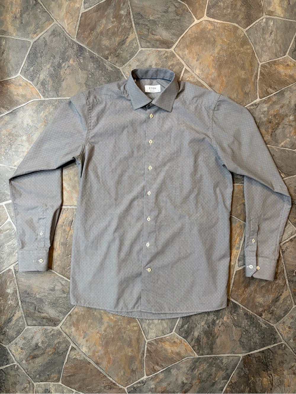 Eton Grey Dress Shirt - US 16